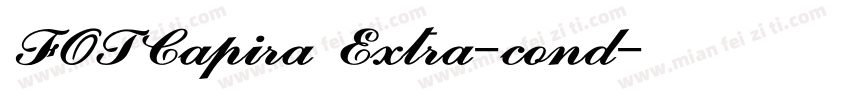FOTCapira Extra-cond字体转换